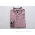 Men's Casual Shirt Two Kinds Plaid Splicing